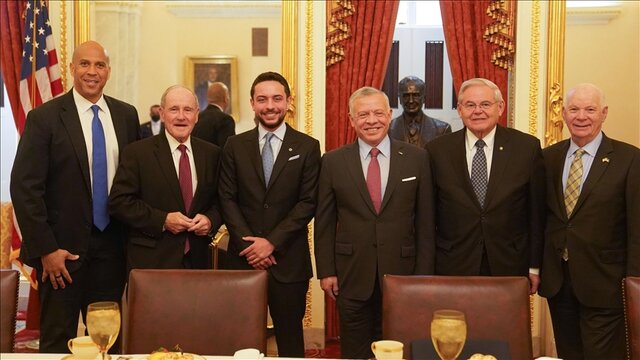 تاکید پادشاه اردن بر احیای روند صلح خاورمیانه در دیدار با قانونگذاران آمریکایی