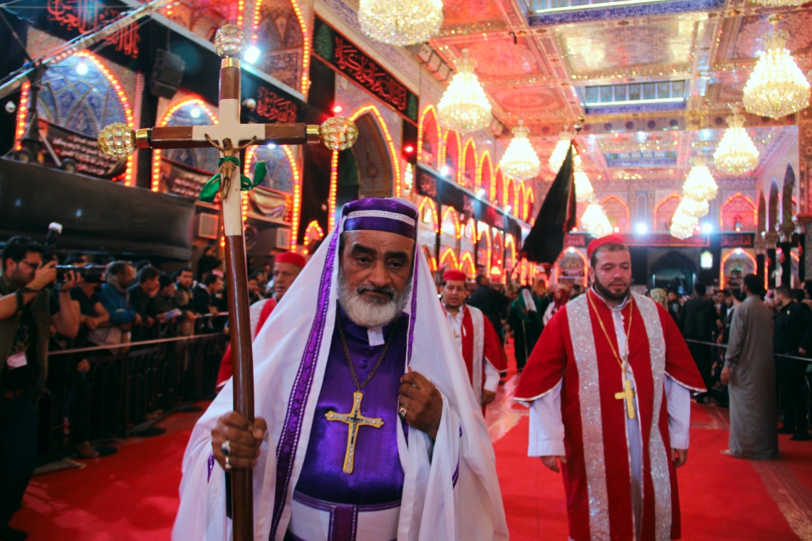 ببینید| عزاداری مسیحیان در کربلا