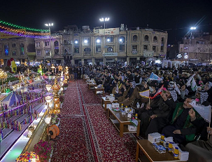 تصاویری از روشن کردن هزاران شمع در حرم حضرت عباس(ع)