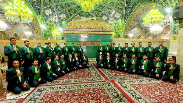 دعای سلامتی امام زمان(عج) با اجرای گروه محمد رسول الله(ص)