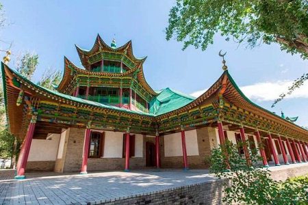 مسجد مرکزی جارکنت قزاقستان؛ یادگار شگفت‌انگیز معماری شرقی در قلب راه ابریشم