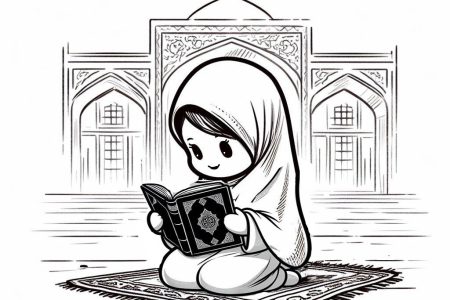 رنگ آمیزی برای کودکان با موضوع ماه رمضان