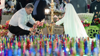 ۱۱۹۲ شمع در آستانه میلاد امام زمان(عج) در کربلا روشن شد