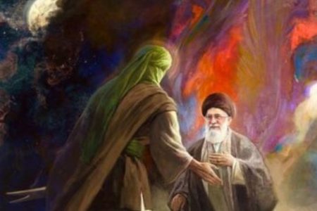 امیرالمومنین (ع) رهبر انقلاب را در آغوش گرفت / اثری از روح الامین