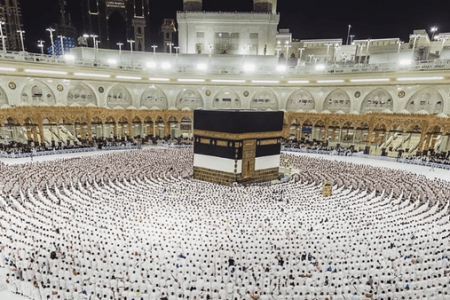 ببینید| طواف شبانه حجاج با نوای لبیک در آخرین روزهای حج