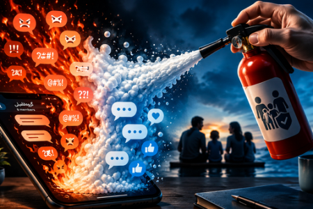 اطفای حریق در گروه مجازی فامیل