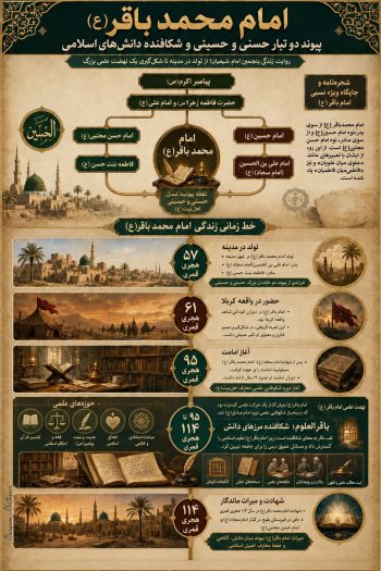 ببینید| خط زندگی نوه مشترک امام حسن و امام حسین(ع)