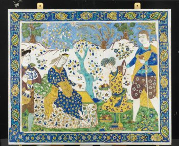 روایت صفویان بر کاشی؛ وقتی دیوارهای اصفهان به بوم نقاشی تبدیل شدند