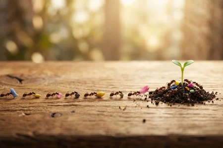 تربیت با گام‌های مورچه‌ای